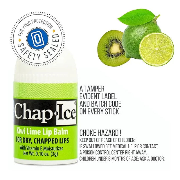 Chap-Ice® | Premium and Traditional Lip Balm for Chapped, Dry, or Windburned Lips | Pocket Size Display with Assorted Flav...
