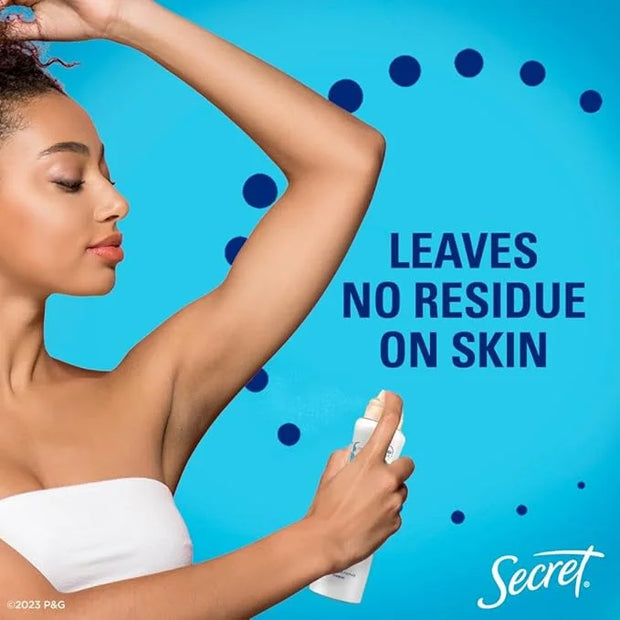 Secret Dry Spray Antiperspirant Deodorant for Women, 48hr Weightless Sweat & Odor Protection, Gentle on Skin, Wild Rose wi...