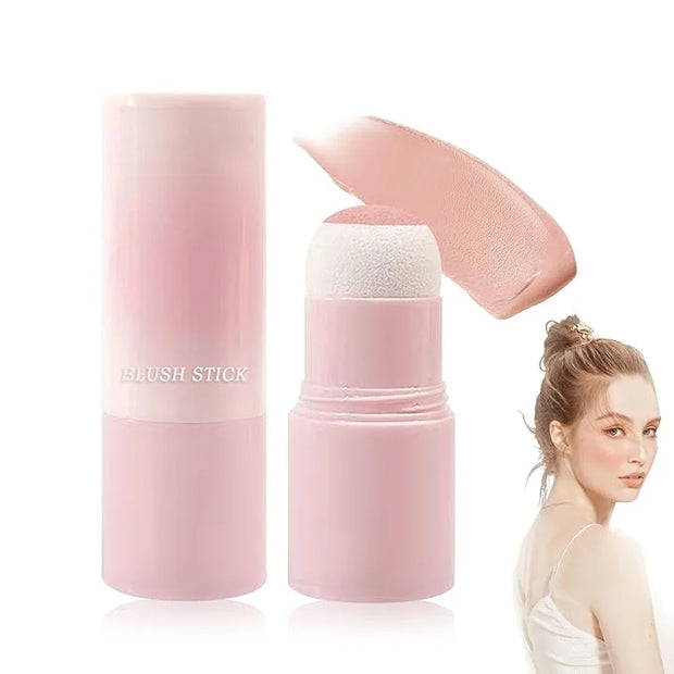 Matte Contour Blush Stick for Cheeks and Face - Buildable Shimmer Facial Blusher Shades - Blendable Cosmetic Makeup 04 - P...