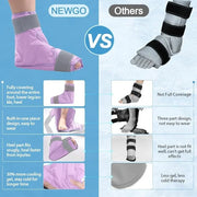 NEWGO Bundle of Cooling Eye Mask and Foot Ice Pack Purple - Product Image
