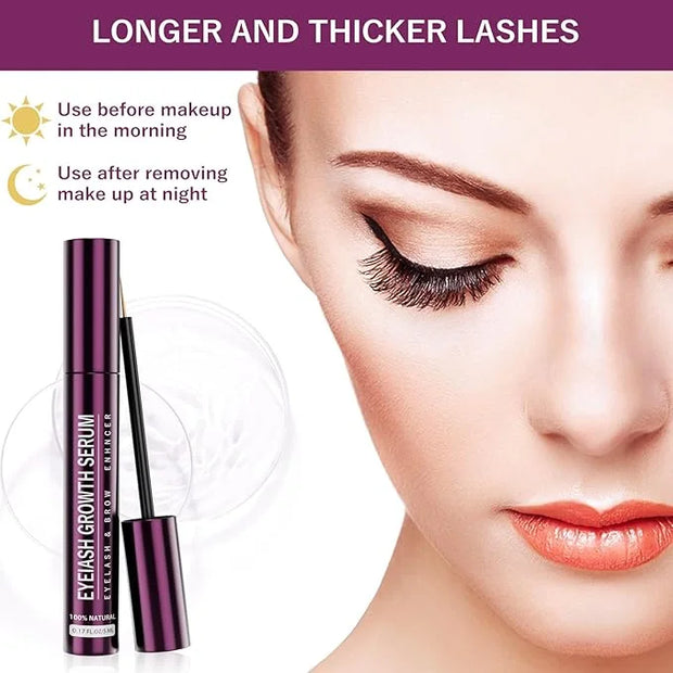 EYELASH Growth Serum for Longer Fuller Healthier Eyelashes and Brows Natural Formula 5ML (5ML, Count, 1) - Product Image