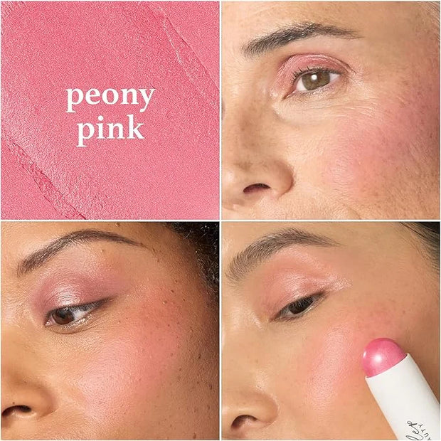 Julep Skip The Brush Cream to Powder Blush Stick - Peony Pink - Blendable and Buildable Color - 2-in-1 Blush and Lip Makeu...