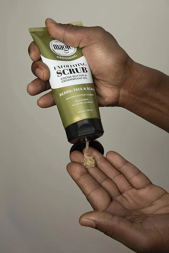 Softsheen-Carson Magic Shaving Beard Grooming Kit for Men with Cedarwood Oil, Includes Beard Butter, Scrub and Cleanser, G...