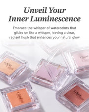 Glint Baked Blush (Eternal Breeze, 0.08oz) - Long-Lasting, All-Day Face Blush Powder for a Natural Look. Korean Skin Care,...