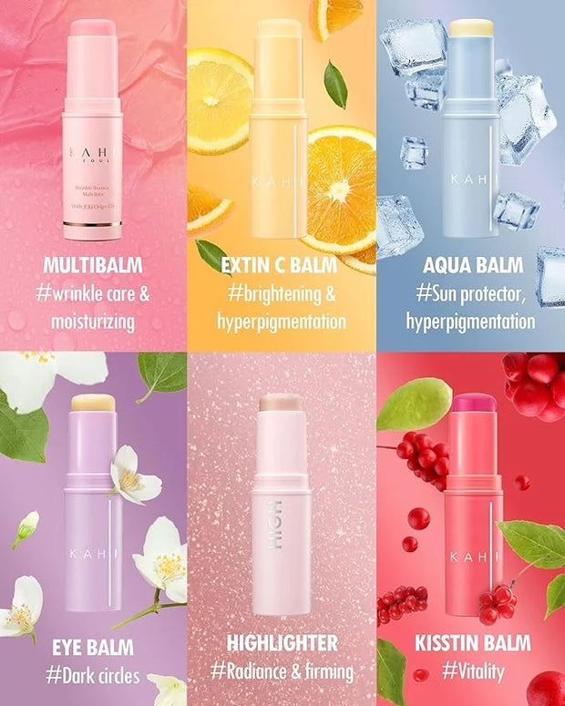 KAHI Kisstin Balm - Skin-Refining Face Moisturizer & Makeup Stick | Nourishing Beauty Moisturizer Stick | Makeup-enhancing...