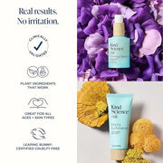 Kind Science by Ellen DeGeneres Firm + Smooth Duo, 2-Piece Skin Care Set with Micro Exfoliant & Firming Face Serum - Hyalu...
