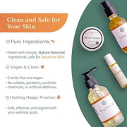 Healing Happy Method - Teen Skin Care Set with Cleanser, Toner, Moisturizer, Clay Mask, and Zit Stick | Hydrates, Controls...