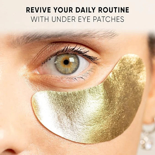 CÉLOR Under Eye Patches Premium - Golden Under Eye Mask Enriched with Hyaluronic Acid, Caffeine, Tea Tree & Collagen, unde...