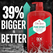 Old Spice Refreshing Body Wash for Men, High Endurance, 3X Defense, 24/7 Shower Fresh with Long Lasting Scent, Pure Sport ...