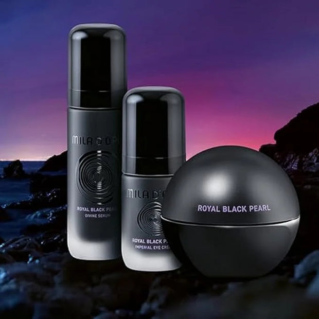 Mila d'Opiz Royal Black Pearl Imperial Eye Cream - Under Eye Cream Anti Aging with Black Pearl Extract - Reduces Crow's Fe...