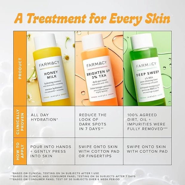 Farmacy 2% Salicylic Acid Toner for Face - Deep Sweep Gentle BHA Exfoliant for Oily Skin - Refines Texture with Papaya Enz...