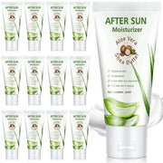 12 Pcs Mini Aloe Vera Lotion Bulk, 1 oz Travel Size Aloe Vera Lotion for Sunburn Relief, Organic Mini After Sun Lotion Dai...