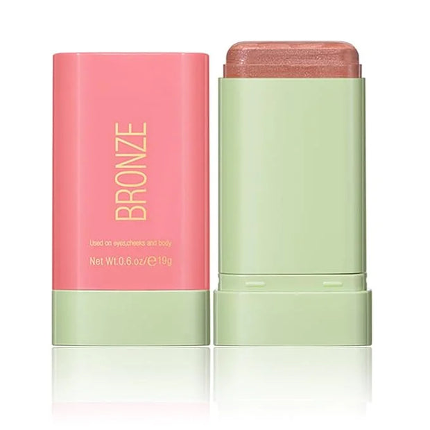 Multi-Use Makeup Blush Stick, Beauty Tinted Solid Blush Stick,Facial Contouring Highlight & Brighten Face Stick, Waterproo...