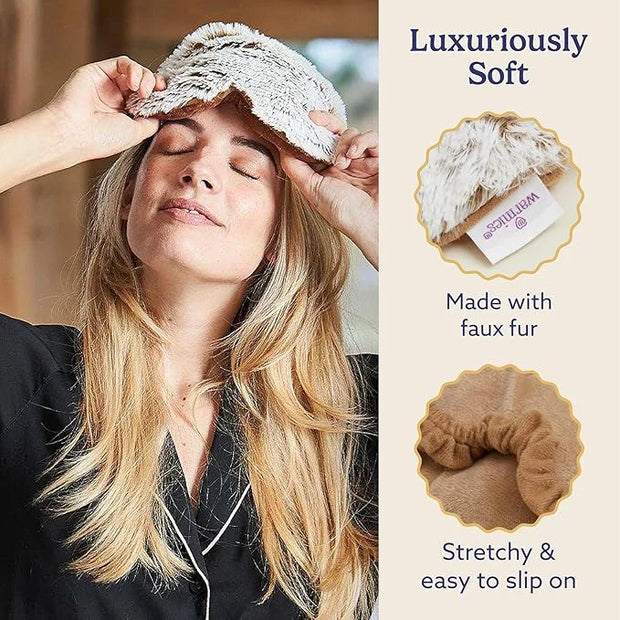 warmies Microwavable Eye Mask for Warmth & Comfort - Heating & Cooling Compress for Calming Relaxation - Weighted & Heated...