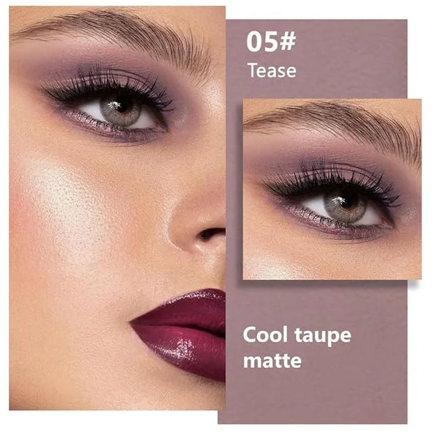 Taupe Matte Single Eyeshadow Makeup, Neutral Powde Eye Shadow for Older Women, Lavender Plum Mauve Matte Eyeshadow Palette...