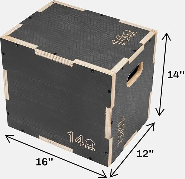 3 in 1 Non-Slip Wooden Plyo Box Plyometric - Product Image