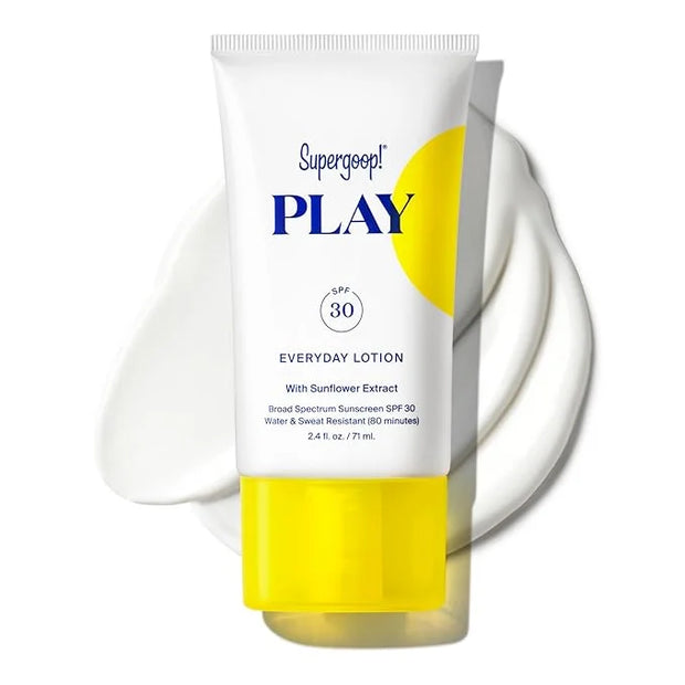 Supergoop! PLAY Everyday SPF 30 Lotion, 2.4 oz - Broad Spectrum Sunscreen for Sensitive Skin - Water & Sweat Resistant Bod...