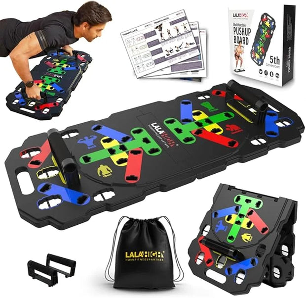 Indoor Fitness Artifact!Exclusive Multi-Purpose Push-Up Stand Plank Trainer - Product Image