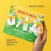 Burt's Bees Gentle Skin Care To-Go Set, Includes Cleanser, Towelettes, Lotion and Sheet Mask, Travel Size Facial Skin Care...