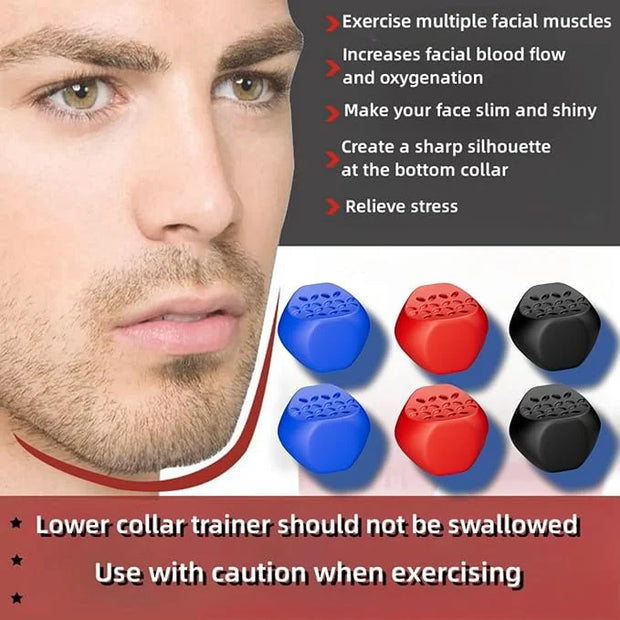 Jaw Exerciser for Men & Women 3 Resistance (6 PCS) - Product Image