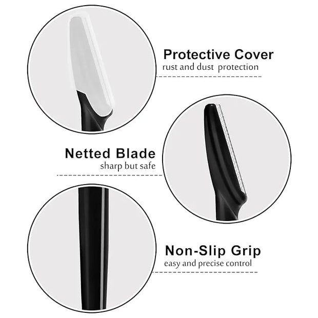 21 Pcs Eyebrow Razors, Face Razors Multipurpose, Exfoliating Dermaplaning Tools, Eyebrow Trimmers Shaver with Safety Cover...