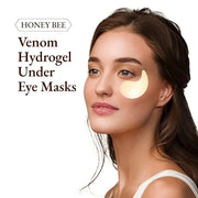 Honey Bee Venom Hydrogel Eye Masks for Dark Circles and Puffiness Bee Propolis Hydrogel Depuffing Eye Patches w/Bee Venom,...