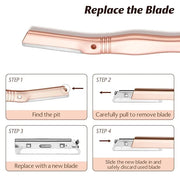 Eyebrow Razor, Dermaplaning Tool for Face, Face Razors for Women, Dermaplane Razor, Hair Removal and Exfoliation, Facial R...