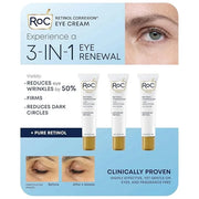 Eye See RoC Line Smoothing Eye Cream, 0.6 Fluid Ounce (Pack of 3) - Product Image