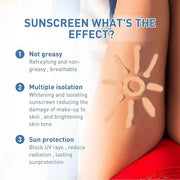 Tinted Sunscreen for Face SPF 50, Hydrating Sun Essence Face Sunscreen, Korean SPF 50+ PA++++ No White Cast, Hydrating, Mo...