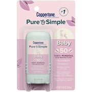 Coppertone WaterBabies Baby Sunscreen Spray SPF 50 (6 Oz) + Pure and Simple Baby Sunscreen Stick SPF 50, Tear Free (0.49 O...