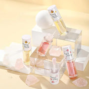 Crystal Jelly Moisturizing Lip Oil 2Pcs Hydrating Lip Gloss Set Plumping Lip Oil Balm Long Lasting Glow Oil Lip Care Tools...