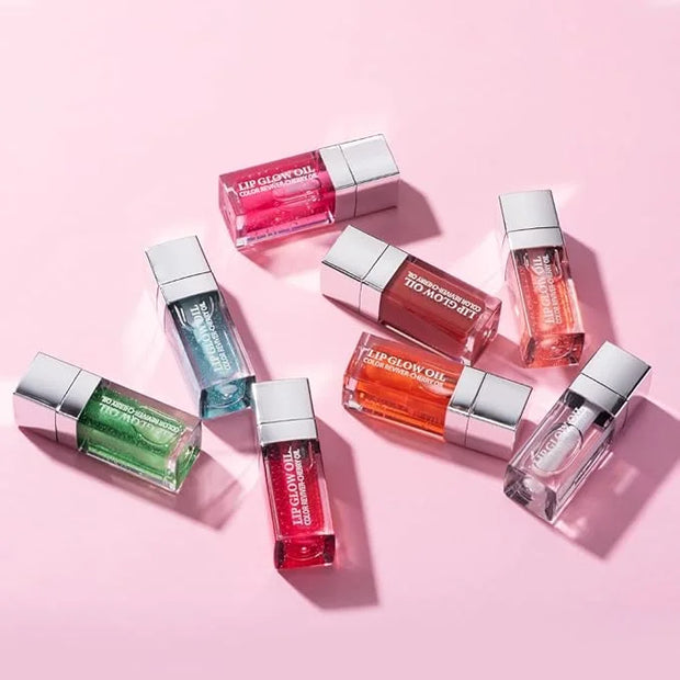Plumping Lip Oil, Long Lasting Hydrating Gloss Tinted Balm Non-sticky Revitalizing, Tinting Care Oil for Dry (CHERRY) - Pr...