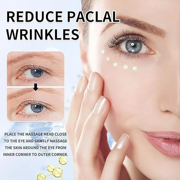 Eye Cream | Wrinkle Eraser Massaging Eye Cream, Multi-Peptide Firming And Electronic Massager, Anti-Aging Eye Cream for Pu...
