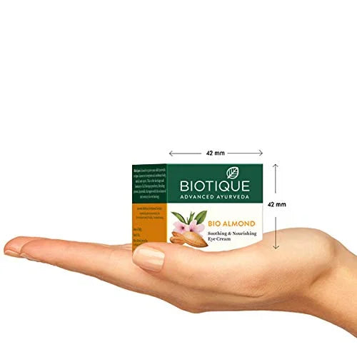 Biotique Bio Almond Soothing and Nourishing Eye Cream, 15 gm/.52 Oz. - Product Image
