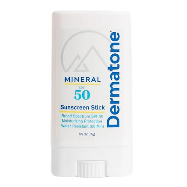 Dermatone Mineral Sunscreen Stick SPF 50 | Zinc Oxide Sunscreen Stick for Face and Body, Broad Spectrum UVA/UVB, Reef Safe...