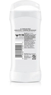 Suave Aluminum Free Deodorant for Women, Rose Petal and Jasmine, 48-Hour Odor Protection, Free of Talc, Parabens & Dyes 2....