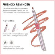 evpct Silky Smooth Lip Liner Pencil Retractable, Peach Red Lip Liner Creamy Long-Lasting Formula for Precision Contouring ...