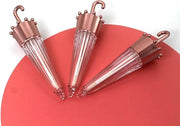 COSIDEA EMPTY 20pcs Umbrella shaped lip gloss tube 5ml, Cute lipgloss tubes containers with wand cosmetic packing containe...