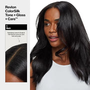 Revlon ColorSilk Tone + Gloss + Care Demi Permanent Hair Color, Dye Kit with Leave-In Scalp and Haircare Serum, 2x Shinier...