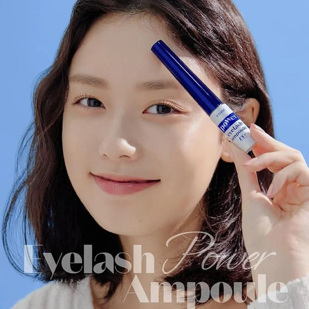 ETUDE Power Eyelash Ampoule 1+1 Set, Lash and Brow Treatment, Caffeine-Infused, Ultra Slim Tip, Lash Booster, Korean Makeu...