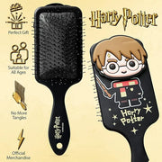 Official Harry Potter Hair Brush, Detangler for Girls, Gifts for Fans (Black) - Product Image