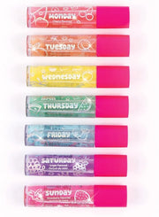 3C4G Days of the Week Lip Gloss Set for Girls - 7 Pack Kids Lip Gloss Kit for Girls, Tweens & Teens - Clear Flavored Lip G...