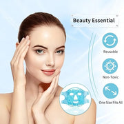 Cold Face Eye Masks Ice Face Mask Hot Cold Compress for Dark Circles, Puffiness, Migraines, Headache, Stress, Redness, Coo...