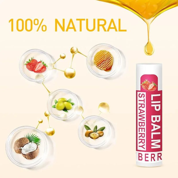 DMSKY 12 Pack Lip Balm, Natural
