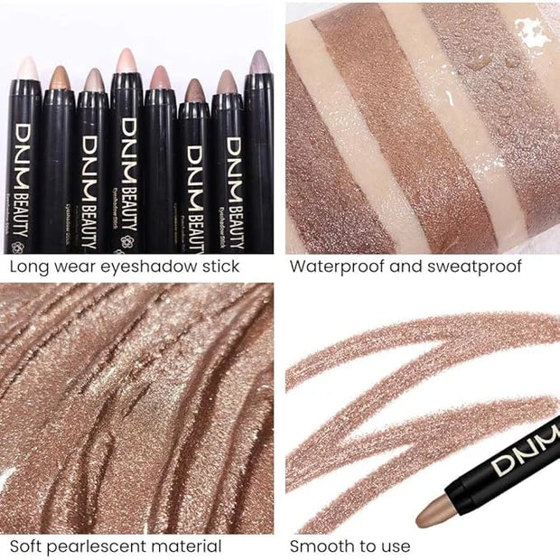 Kaely 2Pcs Cream Eyeshadow Sticks Set for Eyes Waterproof,Taupe Shimmer & Bronze Shimmer Matte Eye shadow Stick Pencil Pen...