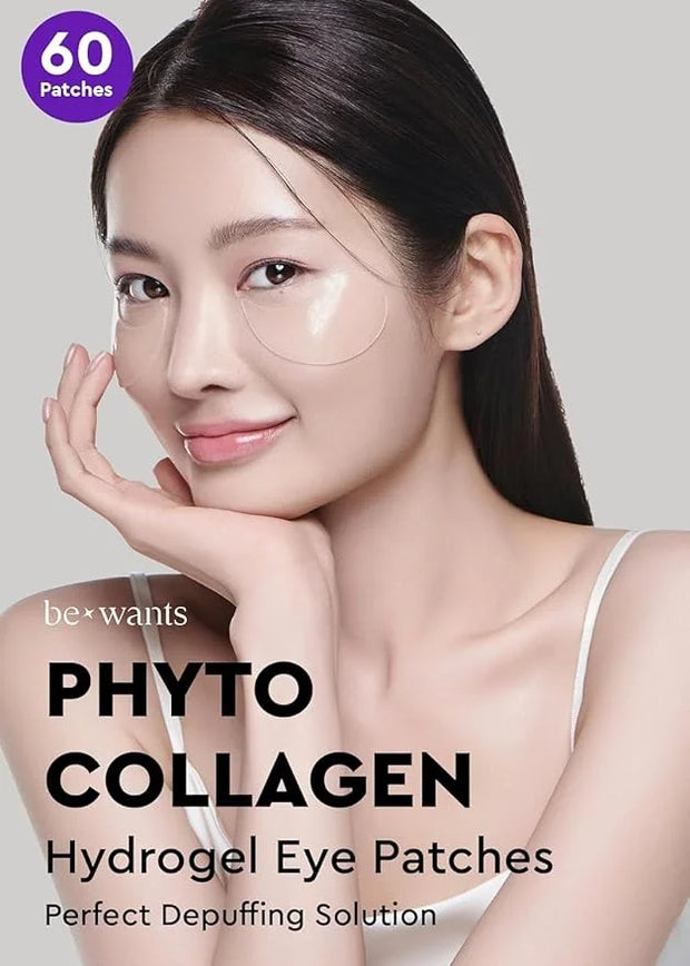 Bewants under eye patches for puffy eyes, Korean under eye mask with vegan collagen and 71.9% bamboo water, patches for da...