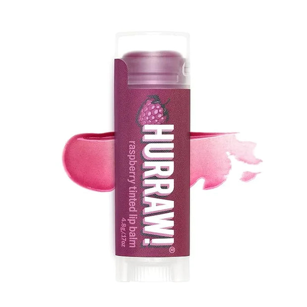 Hurraw! Raspberry Tinted Lip Balm: (Sheer