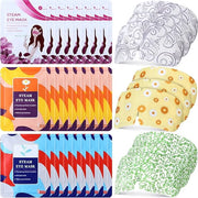 48 Packs Steam Eye Mask Disposable Self Heating Eye Mask for Dry Eyes Spa Warm Sleep for Home Office Travel Eyestrain Reli...