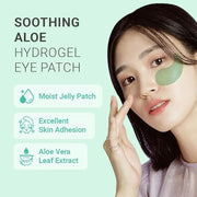 tenzero Soothing Aloe Hydrogel Eye Patch (60 pairs, 90g), Aloe Vera Treatments for Puffy Eye, Fine Lines, Soothing, Eye Pu...