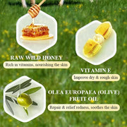 Whipped Beef Tallow and Honey Balm, Grass Fed Grass Finished Face Cream for All Skin Types - Grass-Fed Beef Tallow & Raw W...